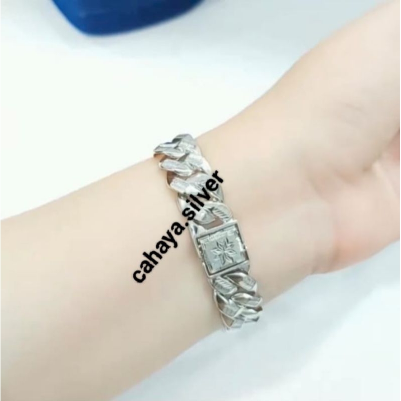 GELANG SISIK NAGA PERAK 925 SILVER