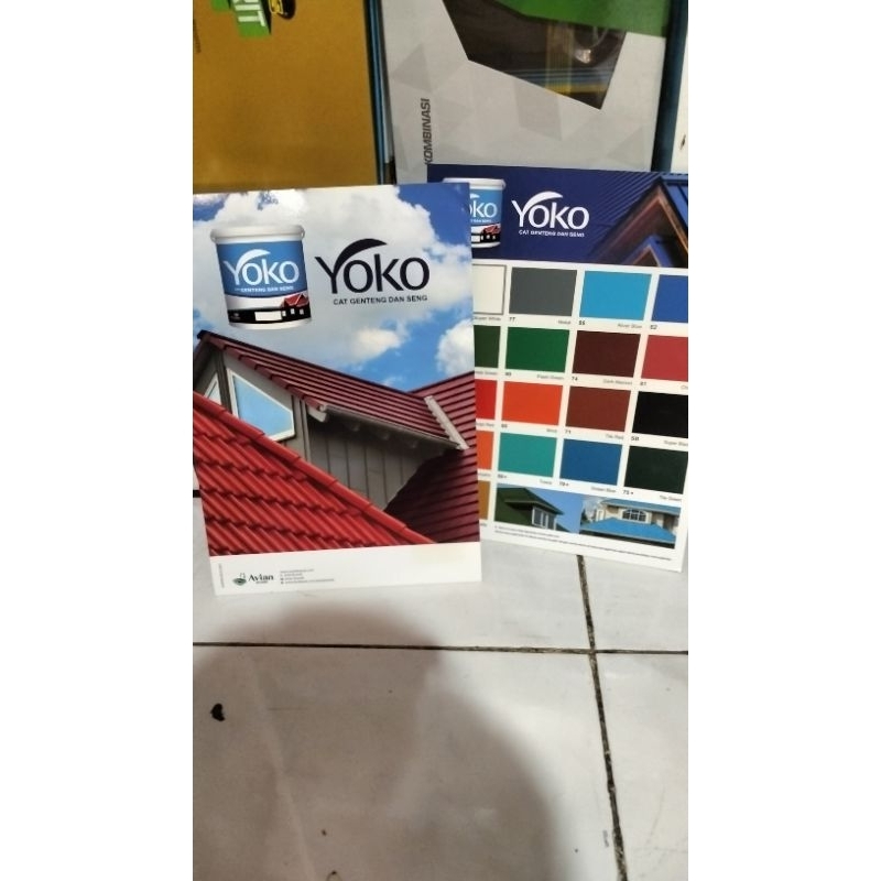 katalog cat genteng yoko,buku warna cat genteng yoko