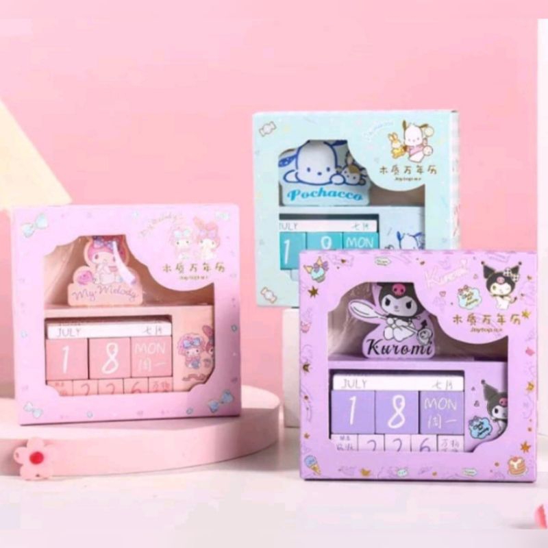 

Kalender Meja Dan Tempat Pensil Sanrio Miniso ORI