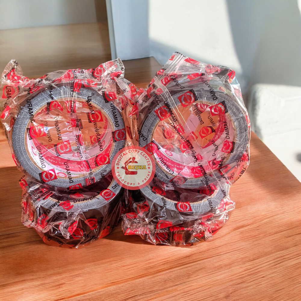 

LAKBAN KAIN HITAM DAIMARU 2"/CLOTH TAPE 2INCH