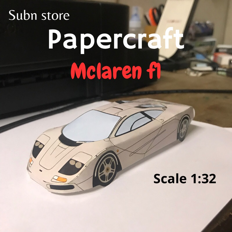 

Papercraft mclaren f1 pajangan DIY papercraft art paper