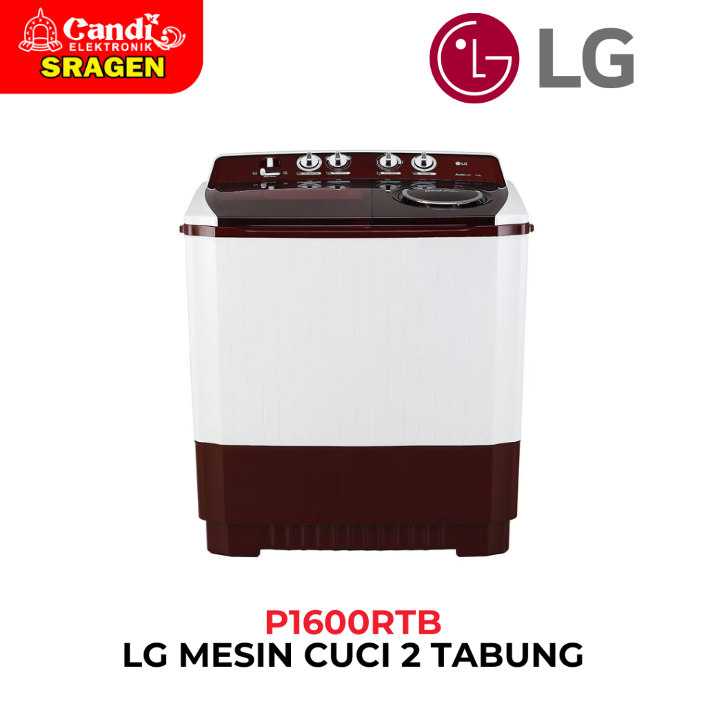 LG Mesin Cuci 2 Tabung 16Kg - P1600RTB