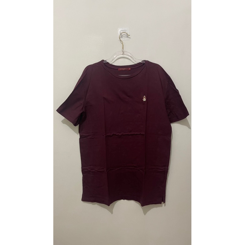 Preloved Baju Kaos Hush Puppies Maroon (Baju Bekas, Baju Second)