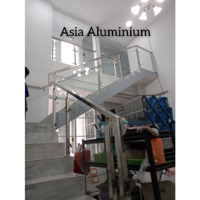 DP railing tangga stainless ukuran 7,9 meter