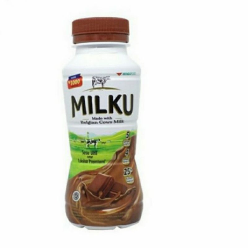 

Susu UHT MILKU 200 ML tersedia rasa Strawberry, Chocolate, dan Original