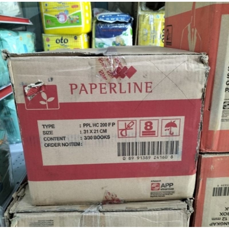 

Paperline Buku Tulis Hard Cover Folio 200 Lembar - Karton.