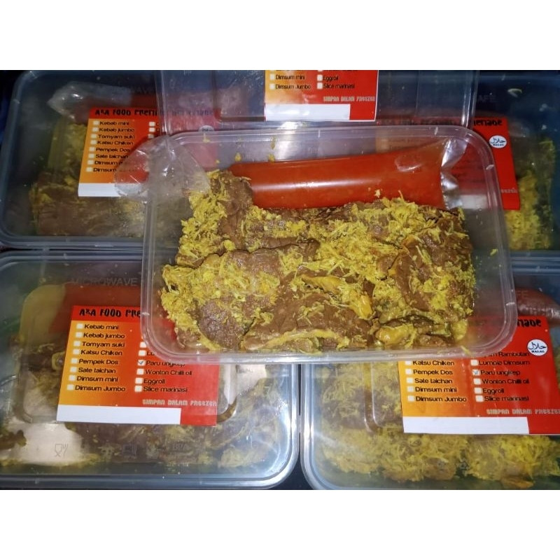 

Paru Ungkep+ sambal 300gr siap Goreng