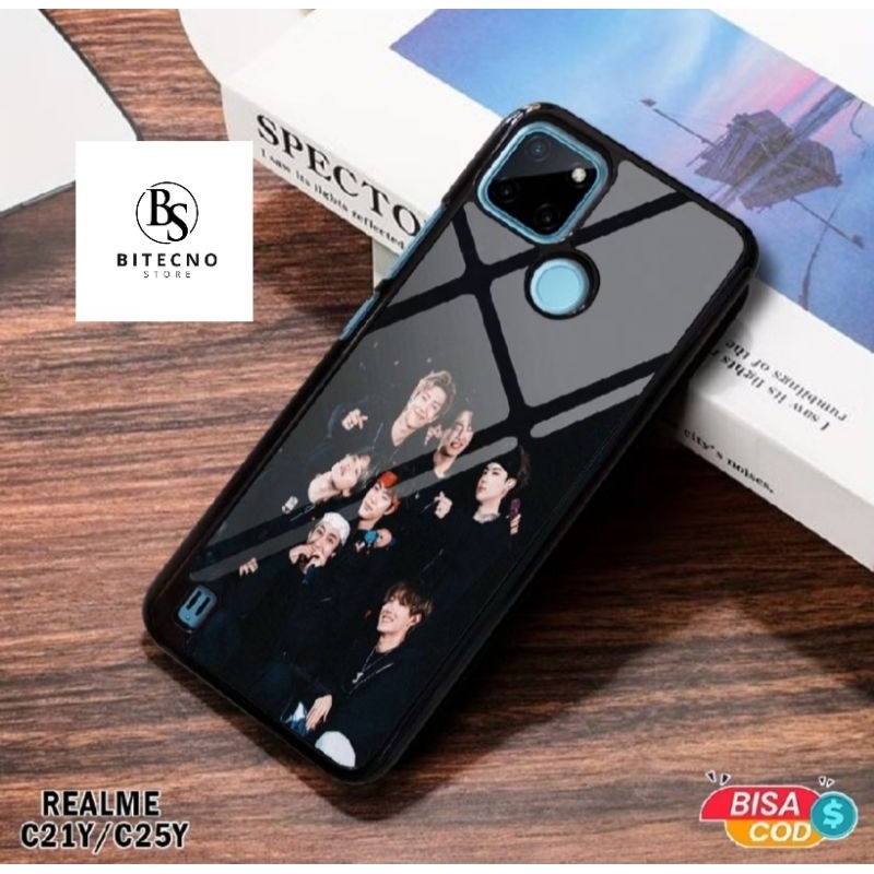 [COD] Case Realme C21Y C25Y Casing Hp Motif BTS Kpop Aesthetic Black 02 Gambar Wallpaper Custom Desa