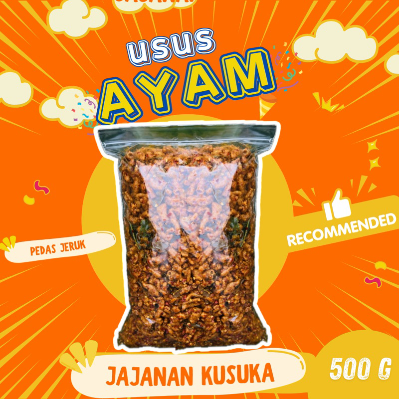 

500gr KERIPIK USUS AYAM CRISPY BEST SELLER CEMILAN SNACK