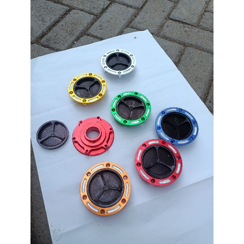 FUEL CAP TUTUP TANGKI NINJA 250 F1 /NINJA 250 KARBU /COVER TANGKI KAWASAKI NINJA FULL ALMUNIUM