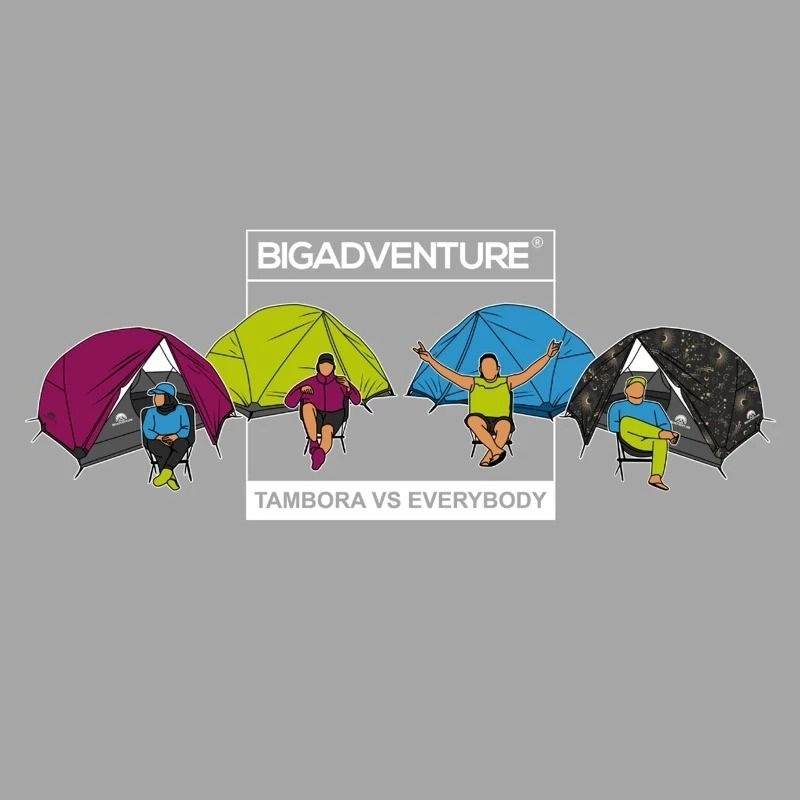 T-shirt BigAdventure Tambora Everybody - Kaos BigAdventure Pria Wanita