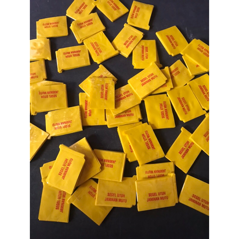 plastik segel (1 pak isi 10pcs )untuk tutup botol ex uc1000/ex marjan/ex kratingdaeng