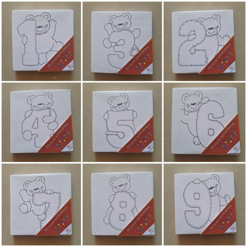 

TANPA CAT MAINAN ANAK KANVAS LUKIS 15X15