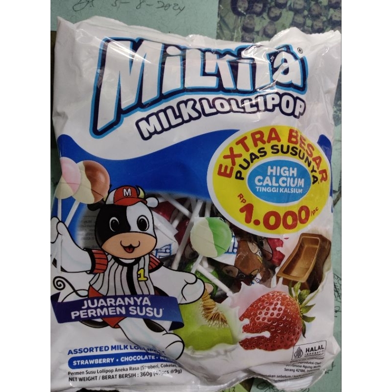 

milkita lollipop/permen Loli milkita per pack isi 40pcs