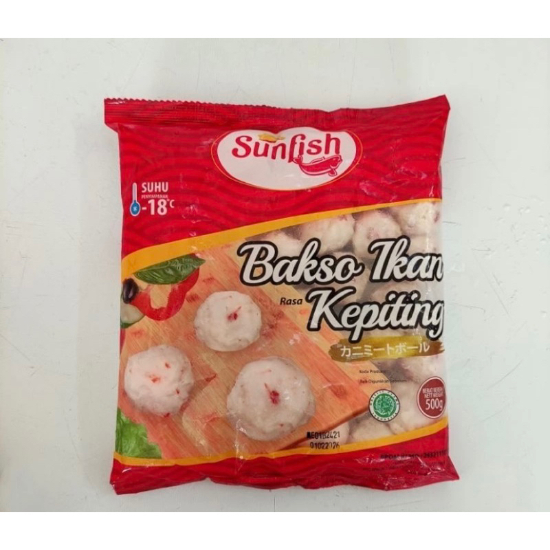 

BAKSO IKAN KEPITING SUNFISH 500GR FROZEN FOOD