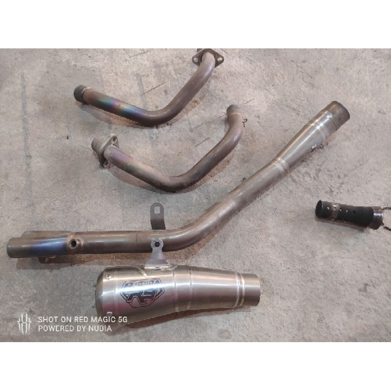 Knalpot R9 GP CBR 250RR TITANIUM original