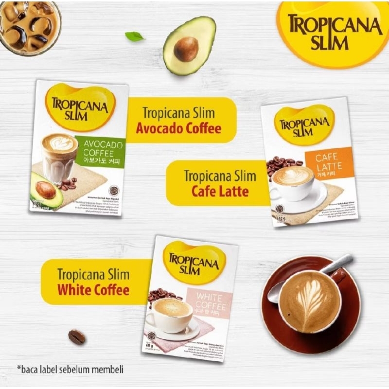 

Tropicana Slim White Coffee | Cafe Latte (1 pak)