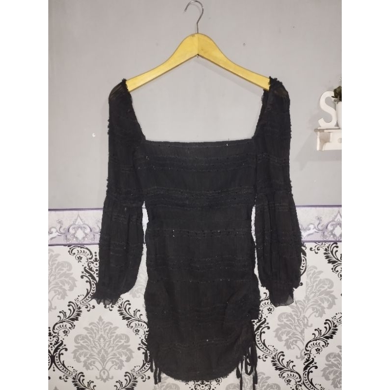 Dress Sabrina Hitam