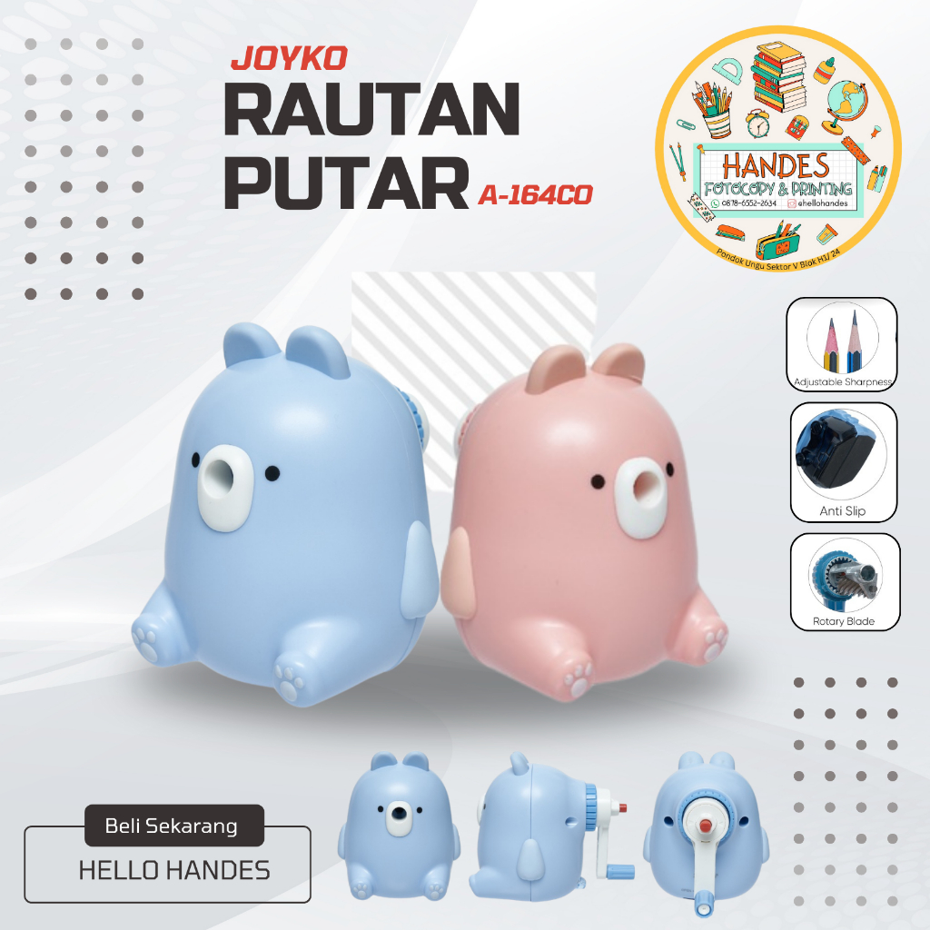 

Rautan Putar Rautan Pensil Serutan Sharpener Joyko A-164CO