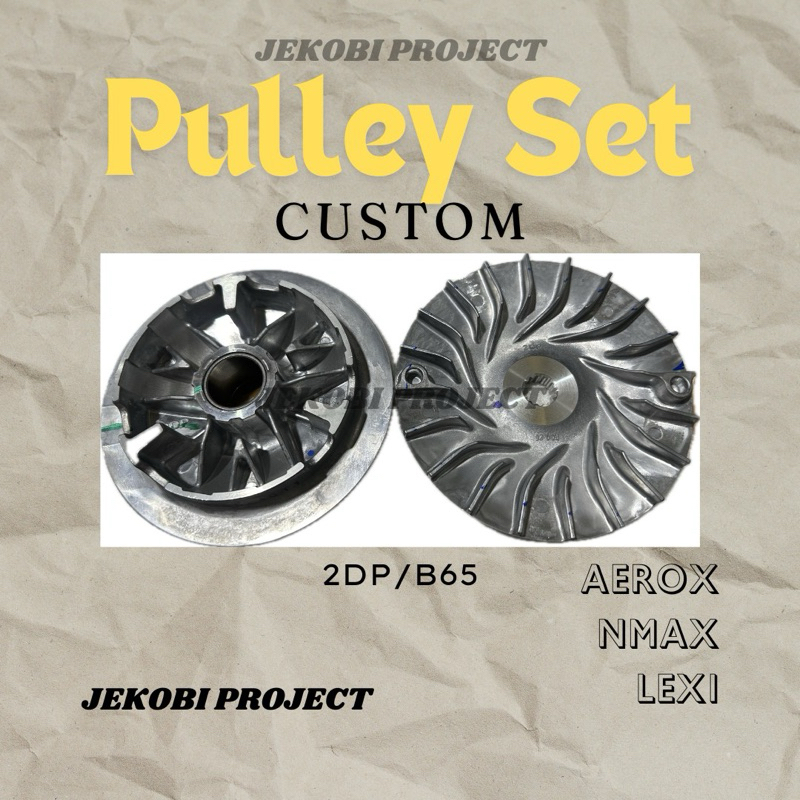 Pulley set custom NMAX AEROX LEXI derajat keruk jalur roller interlock