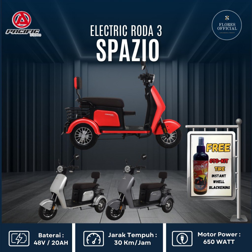 Sepeda Listrik Roda 3 SPAZIO NEW