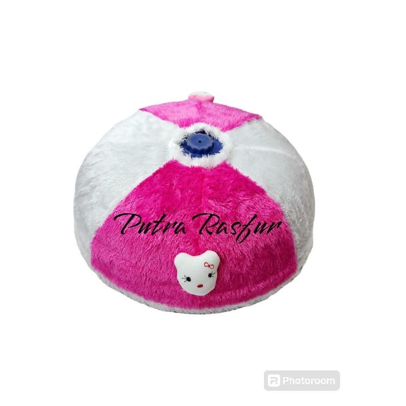 sarung tutup saji bulu rasfur / sarung tudung saji karakter