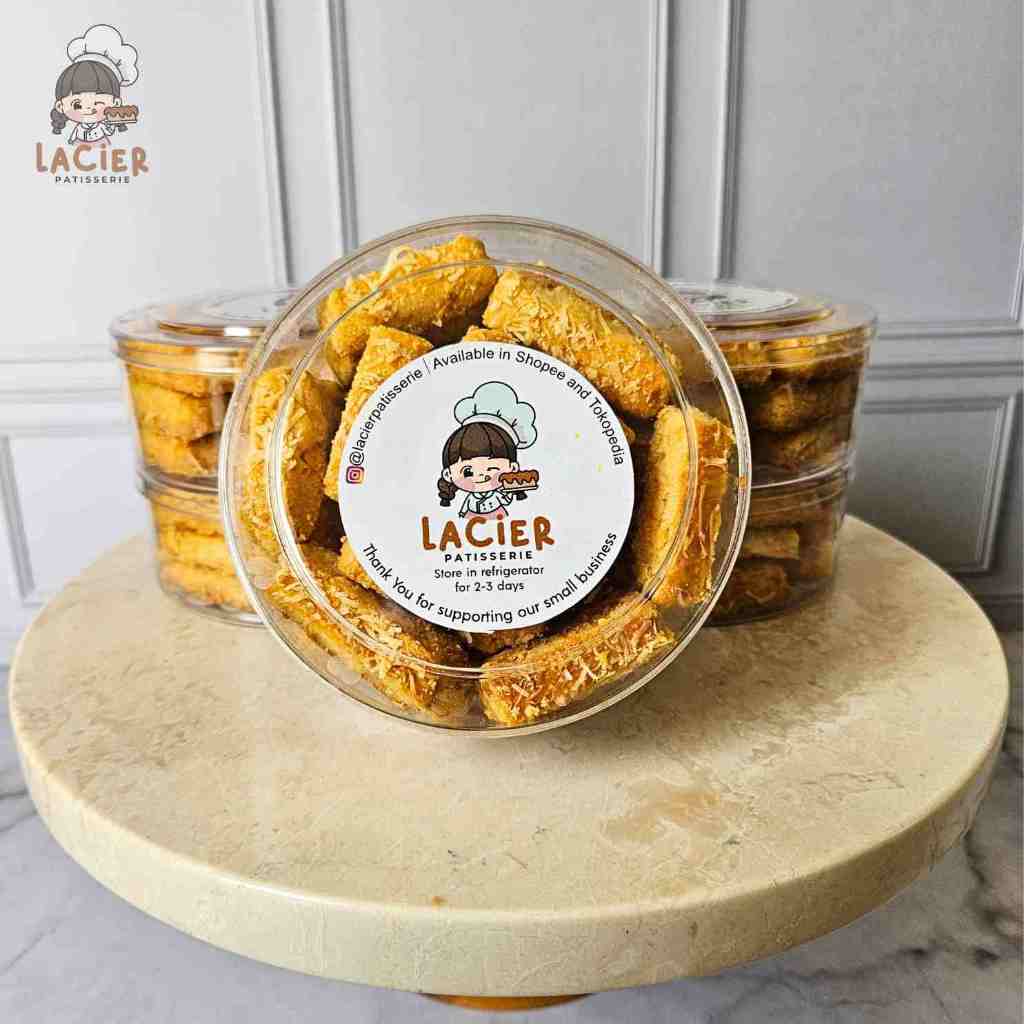 

Kastangel Keju (Premium Quality) Kue Kering Lacier Patisserie