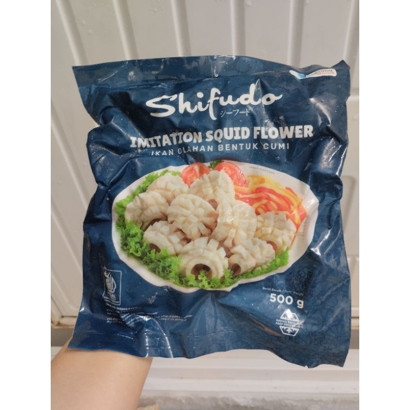 

Shifudo Cumi Flower, Ikan Olahan Bentuk Cumi uk 500gr