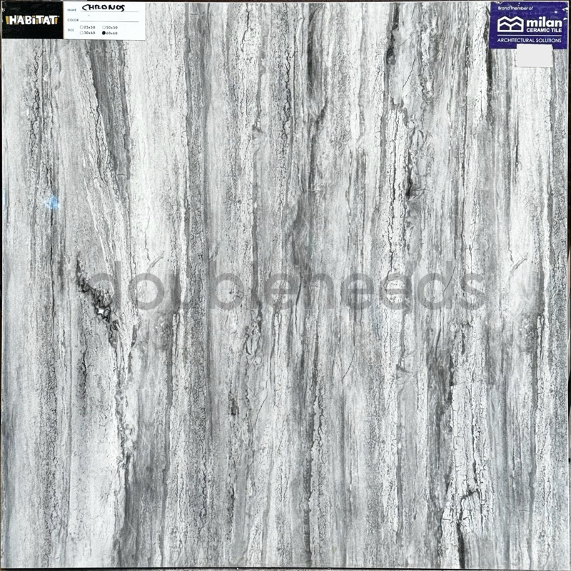 KERAMIK LANTAI CHRONOS HABITAT 60x60 / KERAMIK LANTAI MOTIF MARMER TRAVERTINE 60x60 / KERAMIK MILAN 