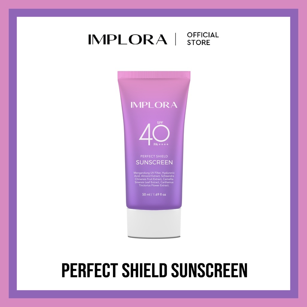 IMPLORA Perfect Shield Sunscreen SPF 40 PA++ || Sunscreen, Sanskrin, Sunskrin Wajah Jaminan 100% Ori