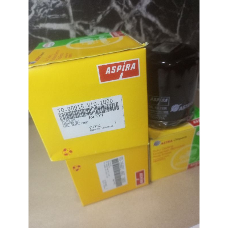 Filter Oli Aspira Toyota Yaris Vioz