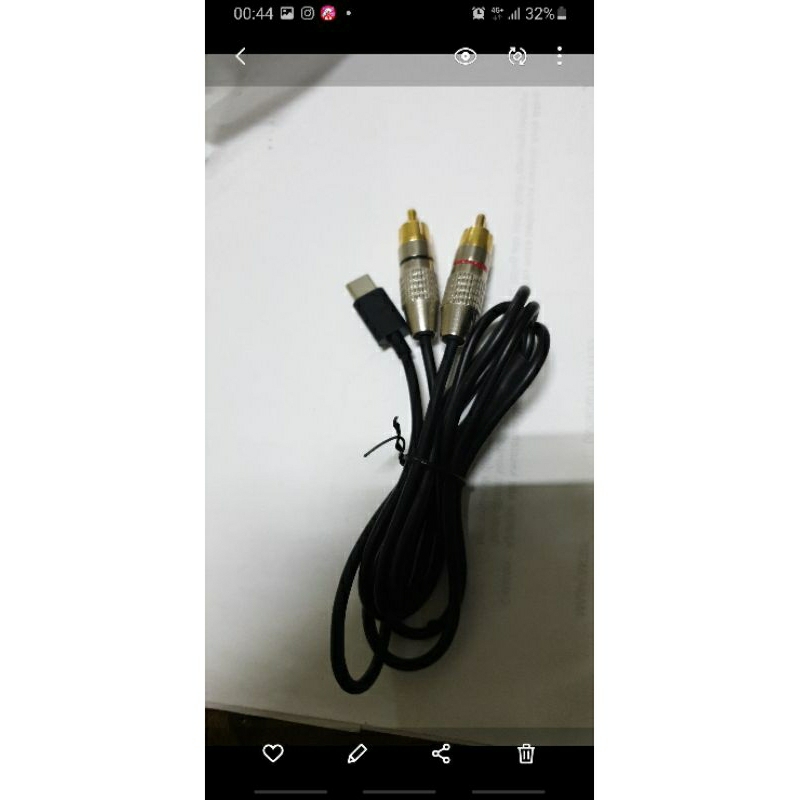 kabel usb type C to jek 2 RCA stereo RL.dari Hp ke mixer audio