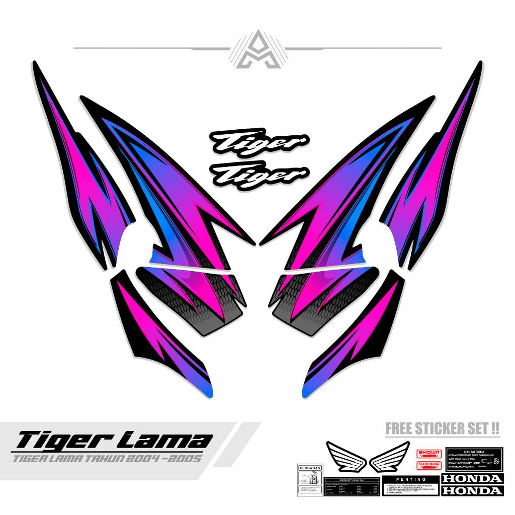 STRIPING TIGER LAMA / MTF 6 / TIGER OLD / SETIKER / STIKER TIGER 2000 / STREPING / STIPING / SETRIPI