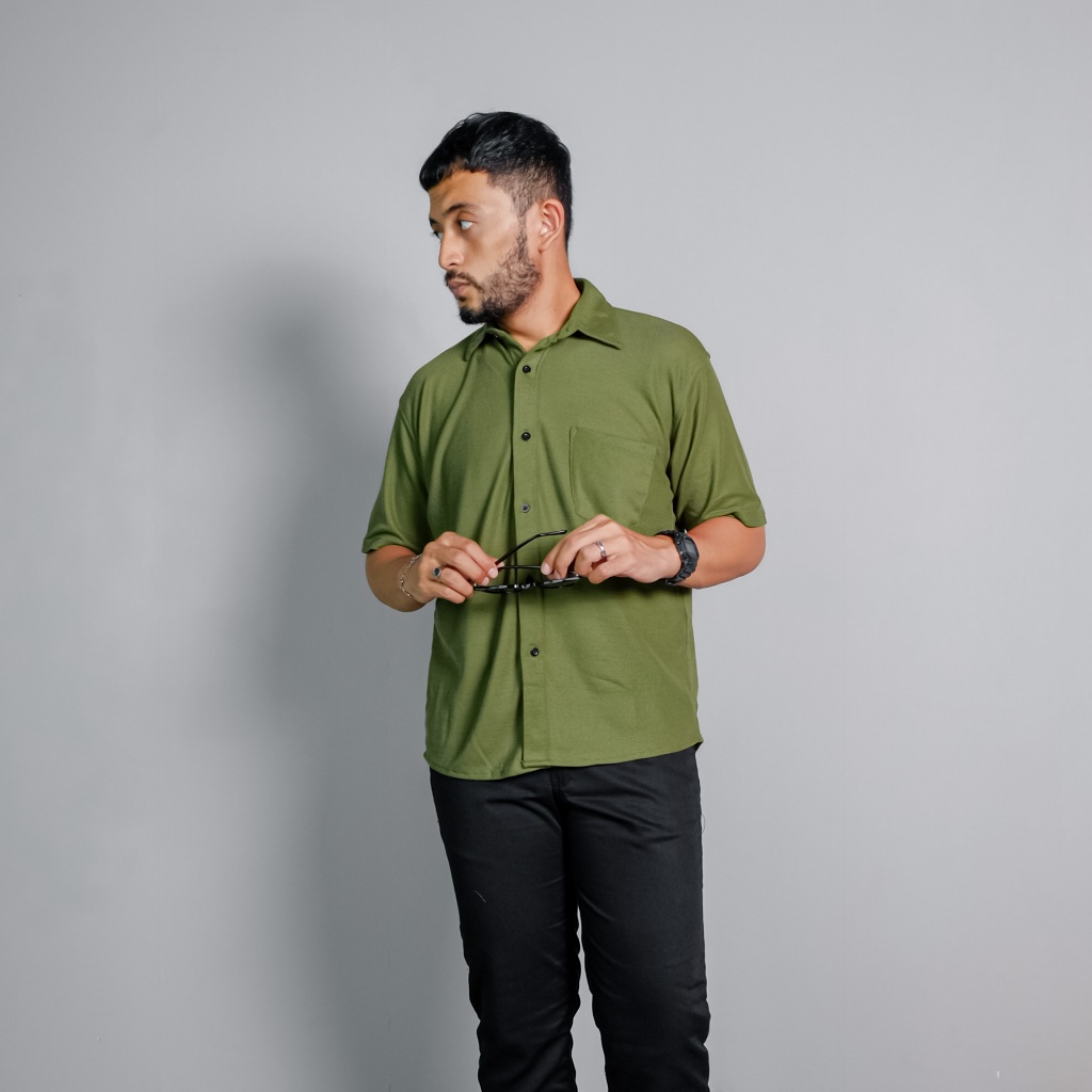 KEMEJA LENGAN PENDEK/ATASAN/KEMEJA/KEMEJA PENDEK KEMEJA PIQUE