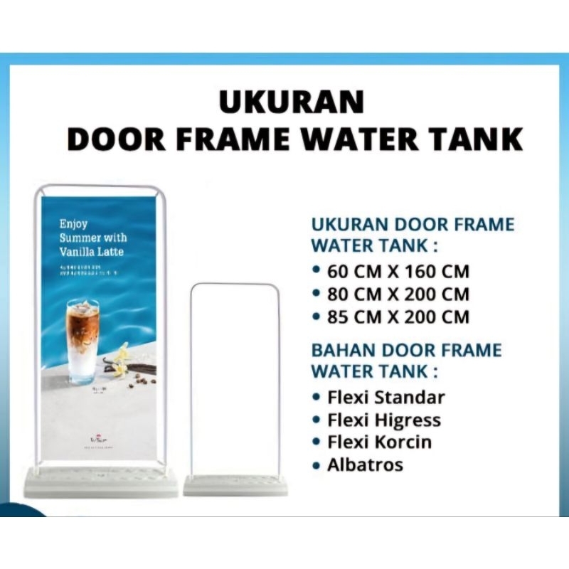 60x160 TRIPOD BANNER DOUBLE SIDE OUTDOOR / OUTDOOR DOOR FRAME WATER TANK TRIPOD BANNER OUTDOOR