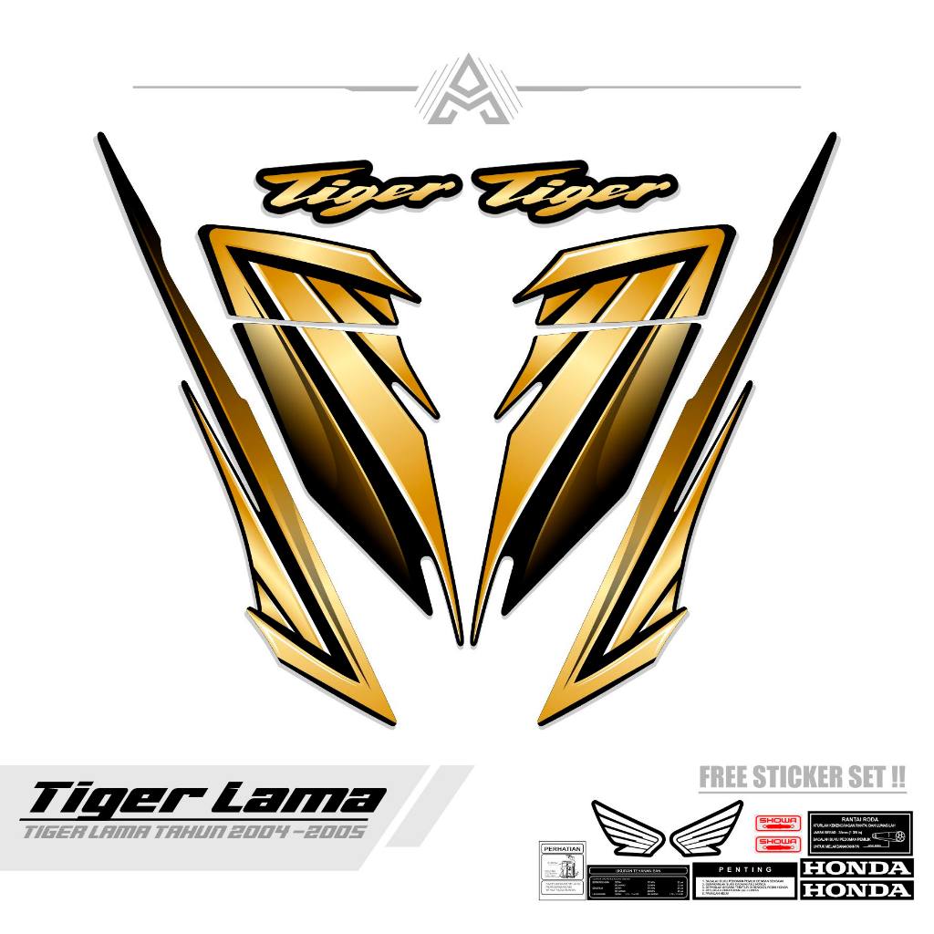 STRIPING TIGER LAMA / MTF 9 / TIGER OLD / SETIKER / STIKER TIGER 2000 / STREPING / STIPING / SETRIPI