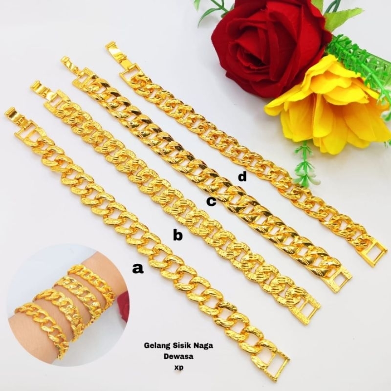 gelang xuping sisik naga wanita gelang fashion sisik naga