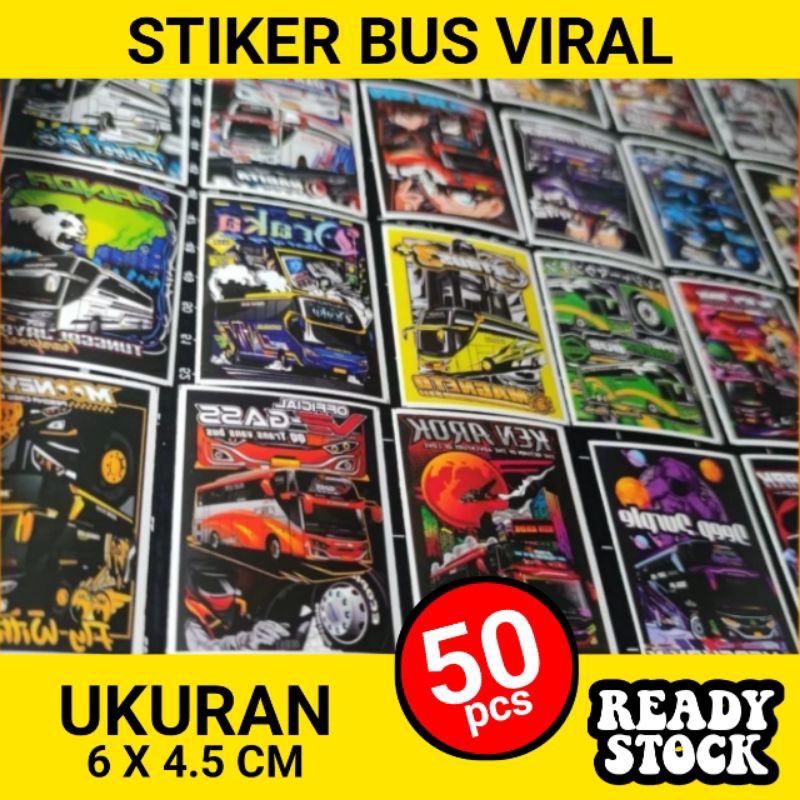 

Isi 70 / 50 / 36 pcs stiker bisa telolet ba suri