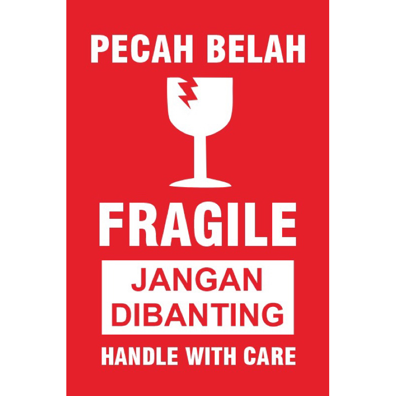 

STICKER FRAGILE / STIKER FRAGILE / STIKER PENGIRIMAN / LABEL AWAS PECAH /LABEL FRAGILE/ / STIKER PAKET AWAS PECAH / STIKER AWAS PECAH / STIKER LABEL AWAS PECAH