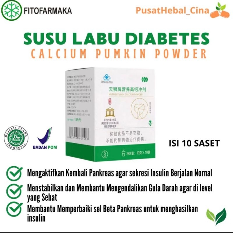 

SUSU LABU CINA - DIABETES/KENCING MANIS - MENURUNKAN GULA DARAH DAN KAKI KEBAS