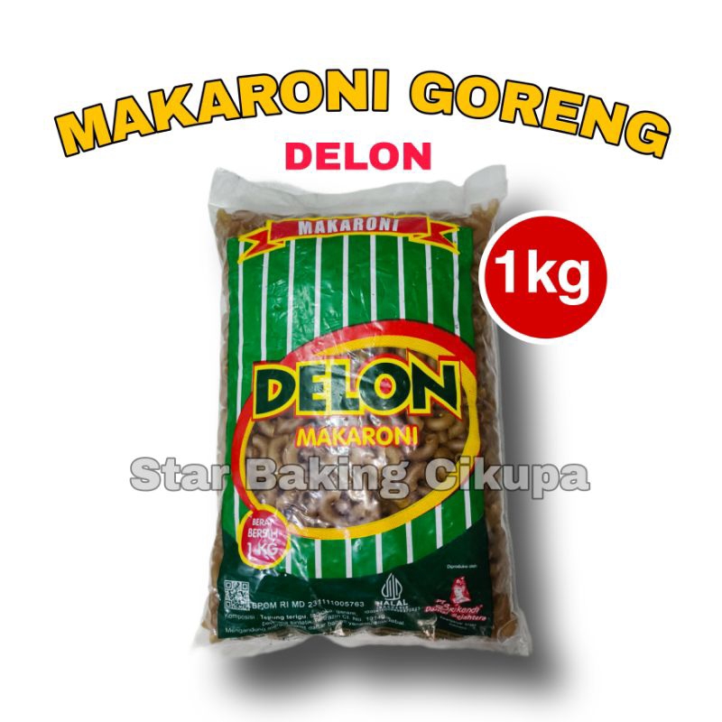 

MAKARONI GORENG DELON HIJAU 1KG Makaroni Goreng Mekar