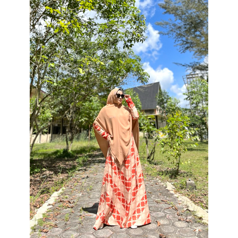 ELES BAHIYYAH SET KHIMAR/ LINA SUKIJO GAMIS SYARI PREMIUM