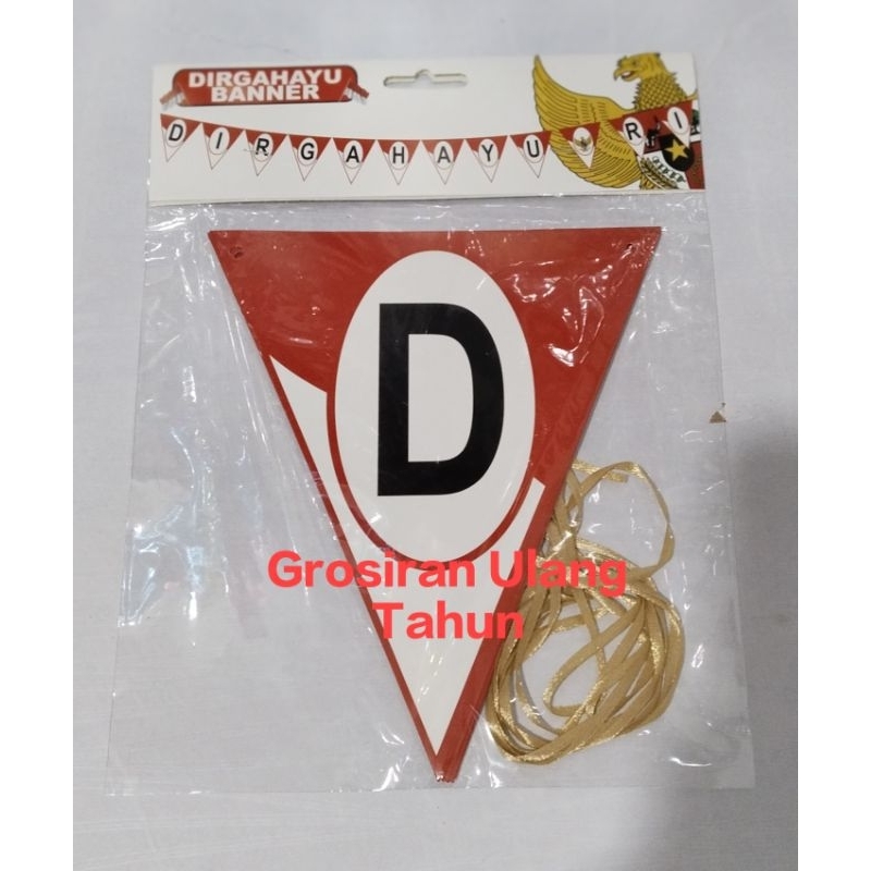 Banner Segitiga Dirgahayu RI / Banner Dirgahayu RI