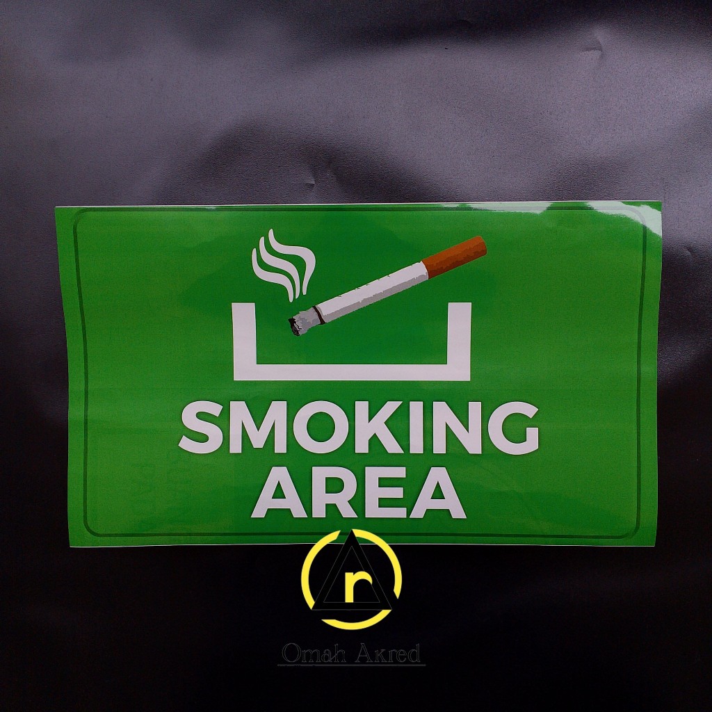 

Stiker Smoking Area - Stiker Kawasan Rokok - Stiker Vinyl
