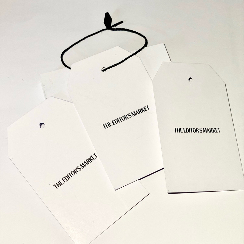 

HANGTAG THE EDITORS MARKET // HANGTAG BAJU // THE EDITORS MARKET