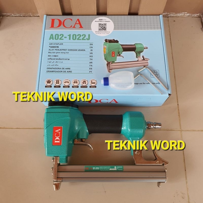 MESIN STAPLES ANGIN DCA 1022 J / STAPLES PAKU ANGIN TEMBAK U DCA A02 -1022J / AIR NAILER DCA 1022J