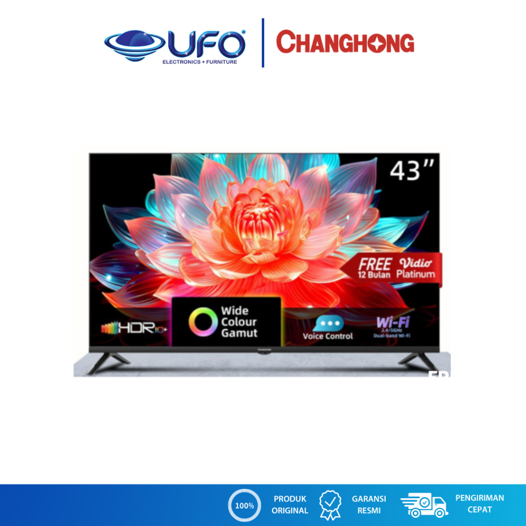 CHANGHONG L43QCN1 QLED TV 43 inch FHD Google Smart TV Digital TV
