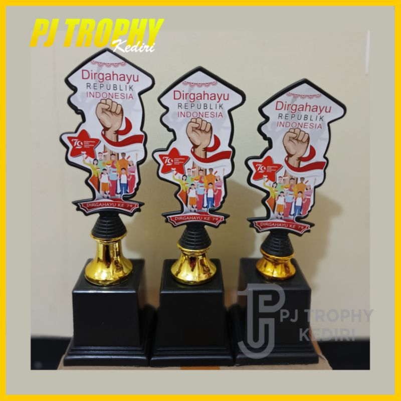 PIALA 1 SET PLASTIK KEMERDEKAAN HUT RI | PIALA HARGA MURAH HARGA GROSIR