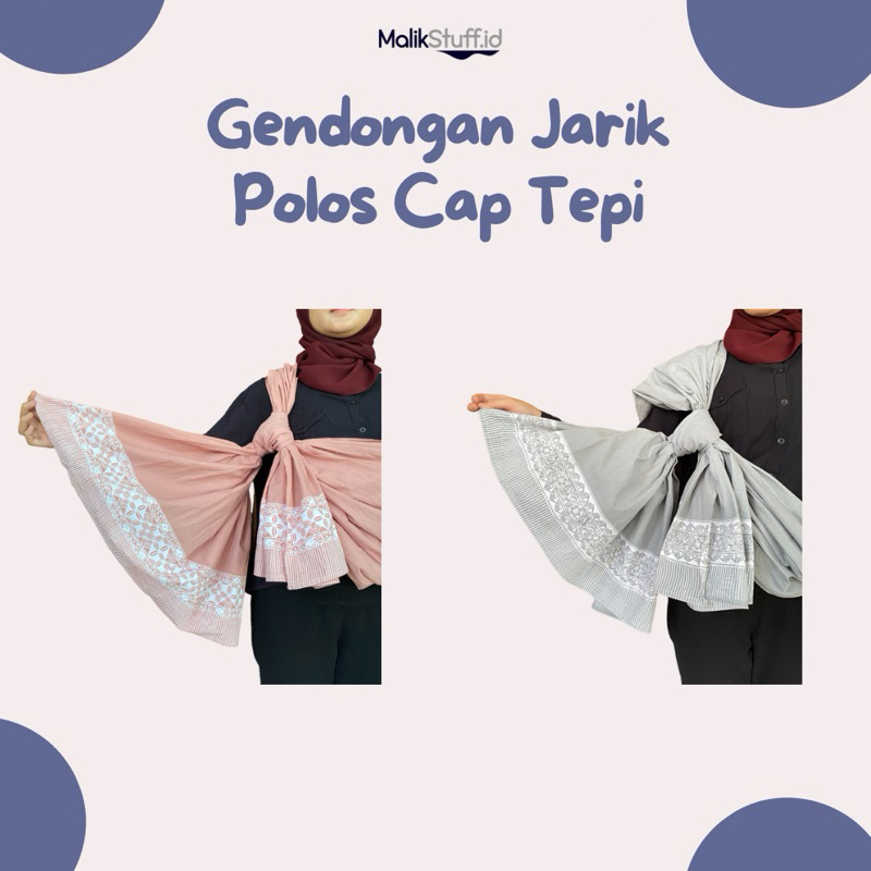 Kain jarik / Gendongan bayi batik polos cap tepi