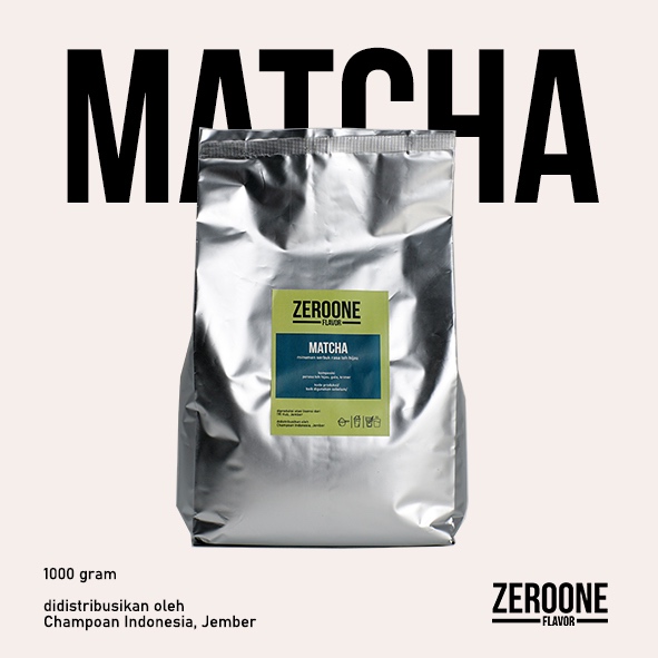 

minuman serbuk rasa matcha | zeroone flavor